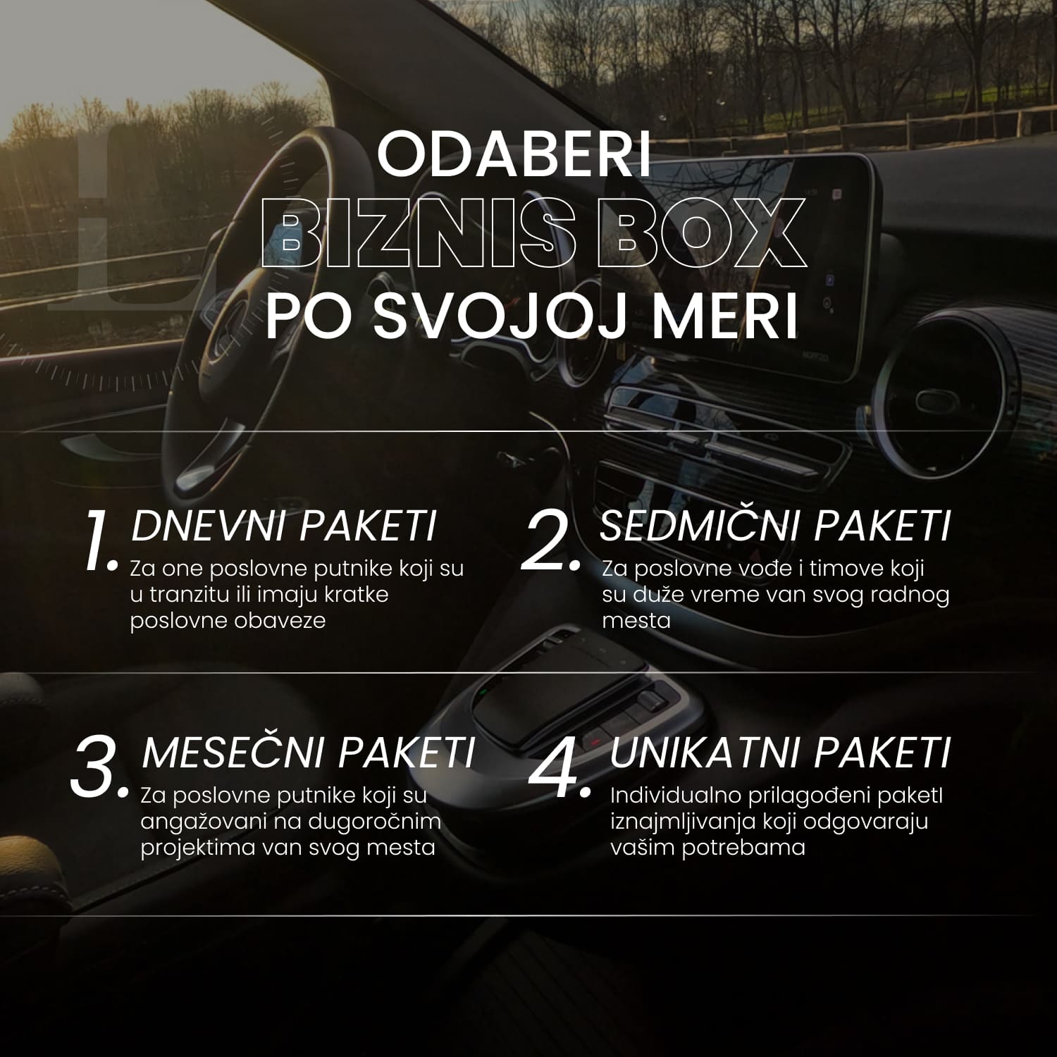biznis paketi rentacar usluga